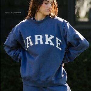 Parker Women's Blue Crew Neck Sweater